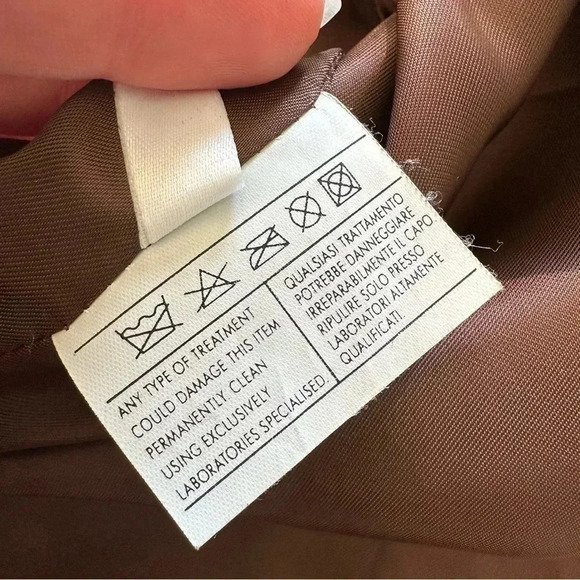 Salvatore Ferragamo Genuine Leather Jacket Brown Italy S - Picture 12 of 14